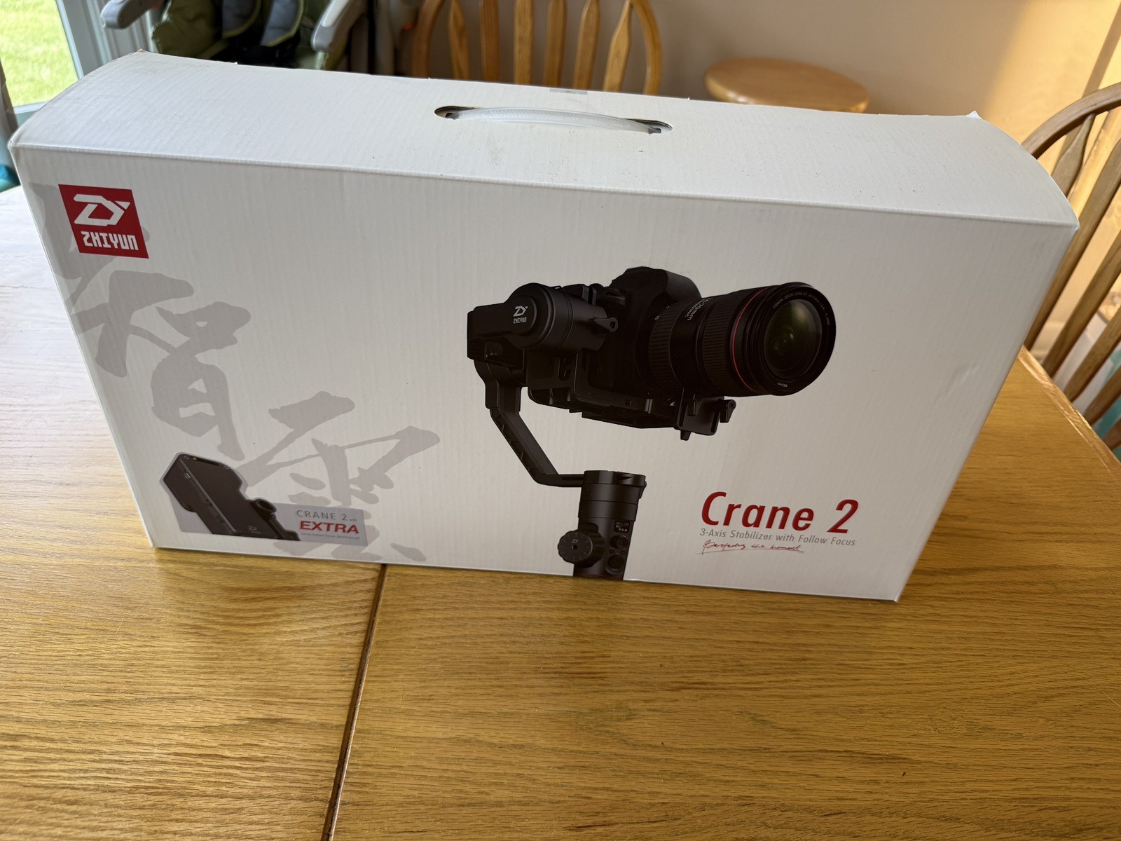 PRO Camera GIMBAL Zhiyun Crane-2 3-Axis Stabilizer & Transmount grip with box