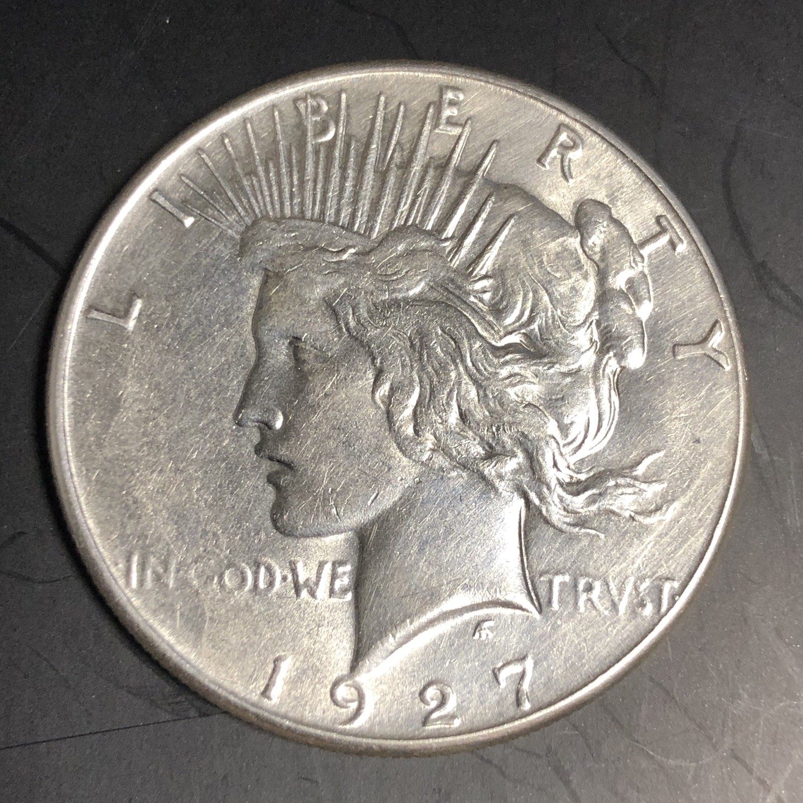 1927 S Peace "AU"🔥Some Luster/ Better Date/Nice High Points/Mintage 866,000 💥✅
