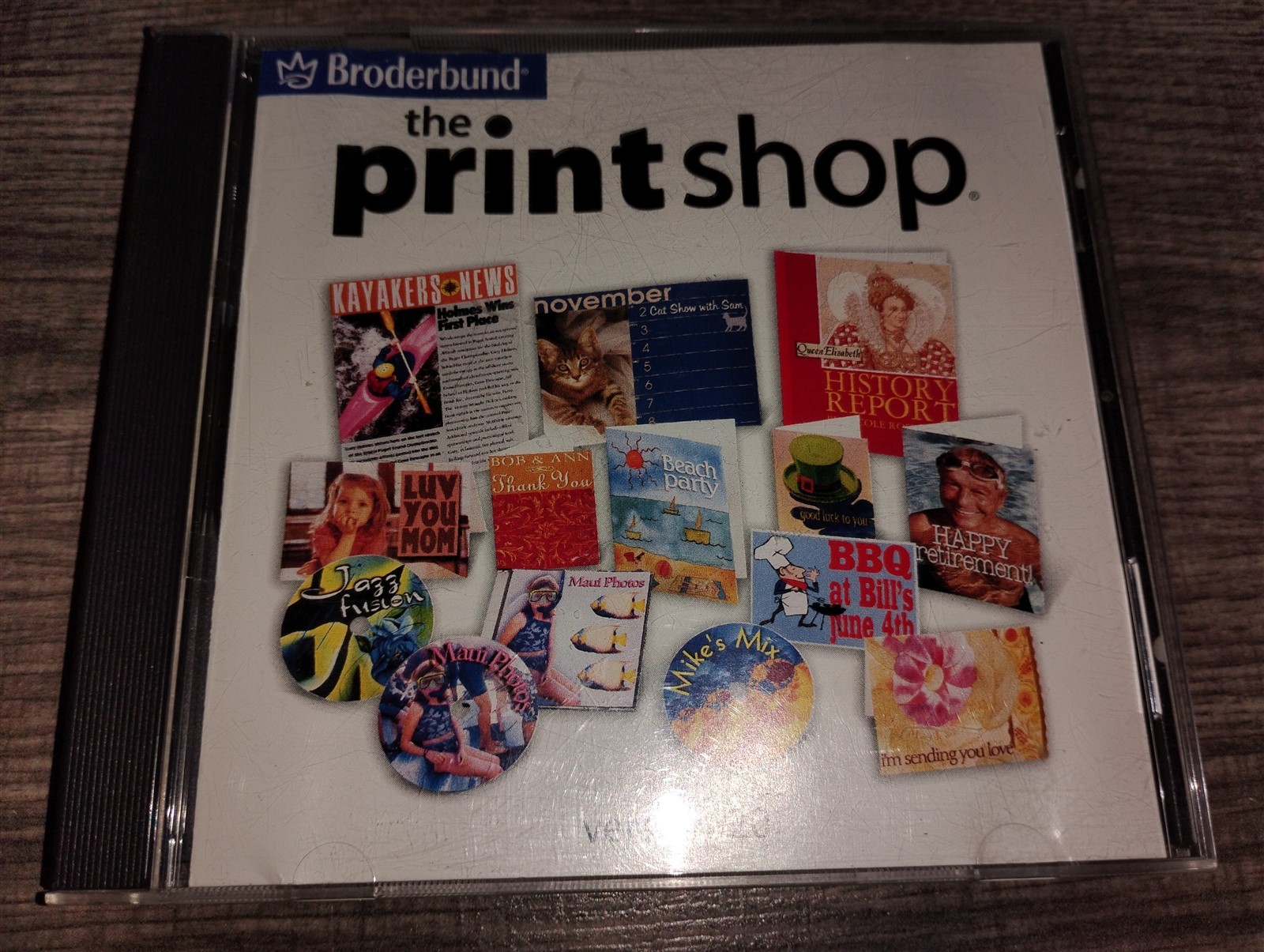 The Print Shop Essentials Version 20 PC CDROM 2003 Broderbund Windows 98/2000/XP