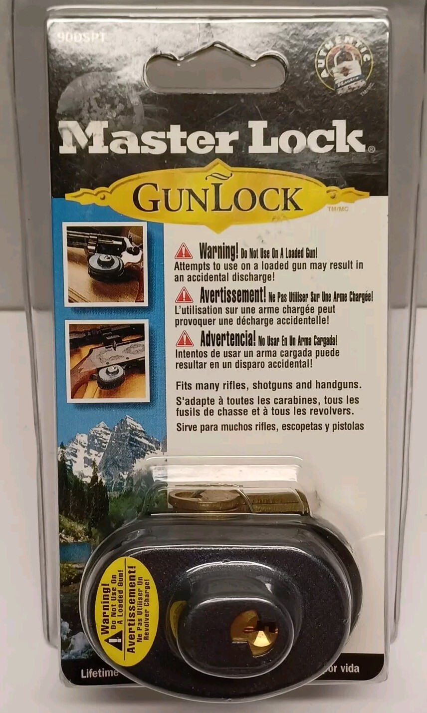 Master Lock Gun Trigger Lock 2 Keys Masterlock Gunlock NEW  90DSPT