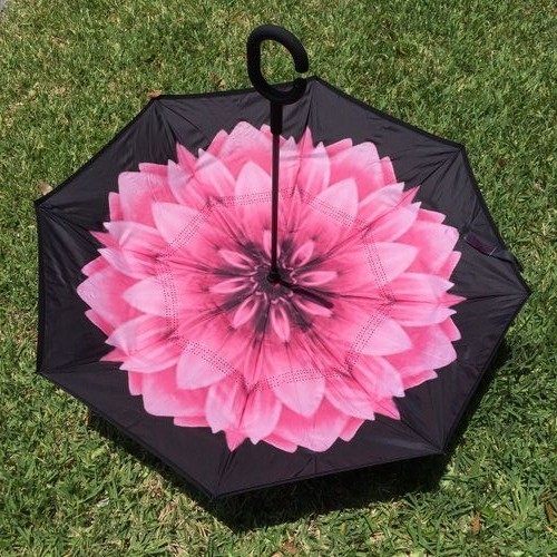 C-Handle Inverted Inside-Out/Upside Down/Reverse Opening Umbrella 20% Off