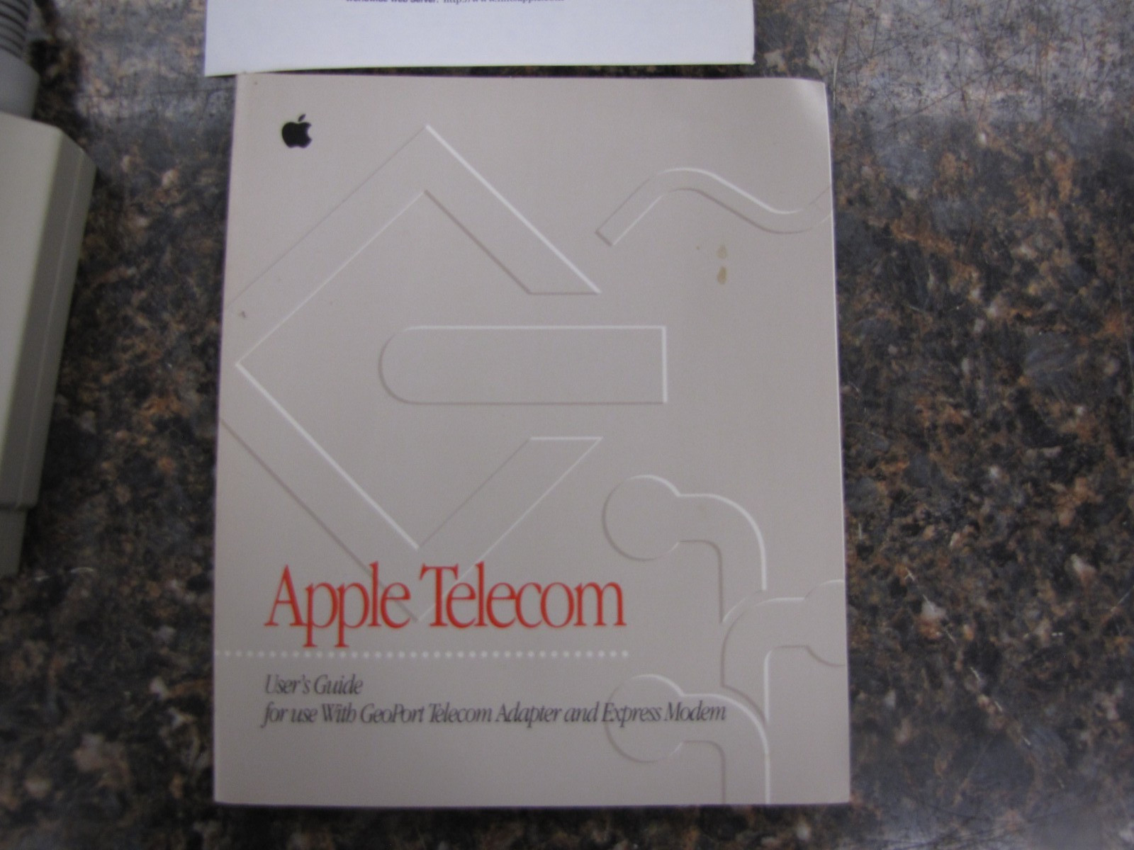 Vintage Apple Geoport Telecom Network Adapter Modem w/ Guide - Working ! -MU6