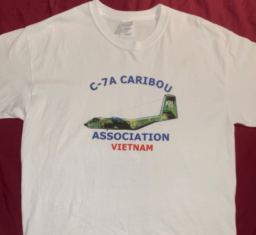 C-7A Caribou Association Vietnam T Shirt US Air Force RARE De Havilland Aircraft