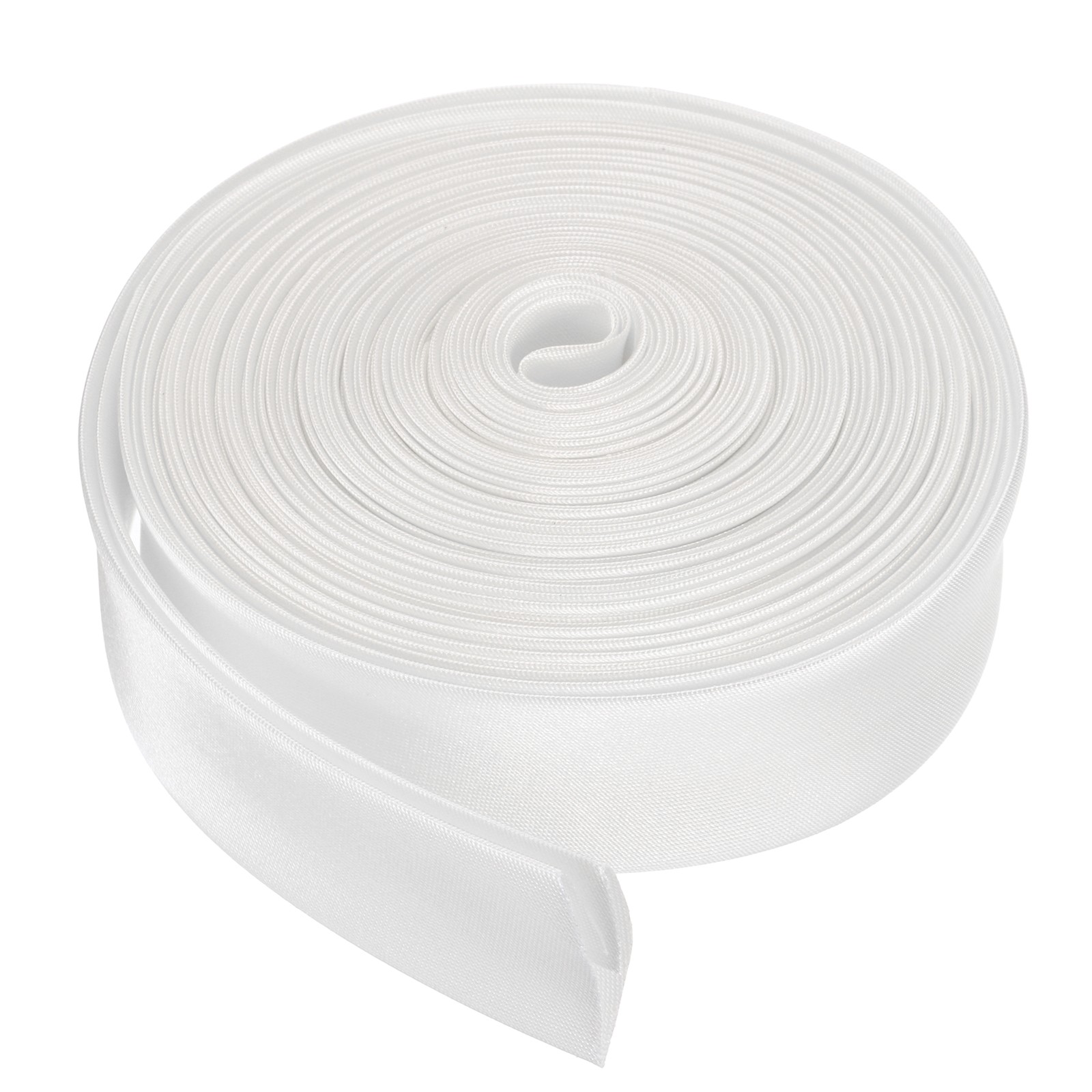4/5 Inch x 5.5 Yards Satin Pre-fold Double Fold Bias Tape White