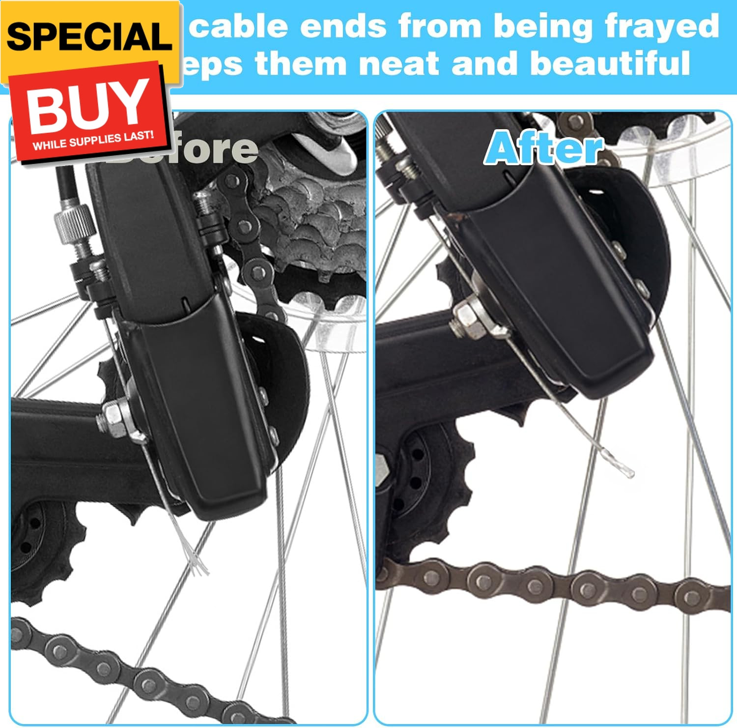 14Pcs Brake Cable Drive Rollator Replacement Parts, Brake Cable Parts for Walker