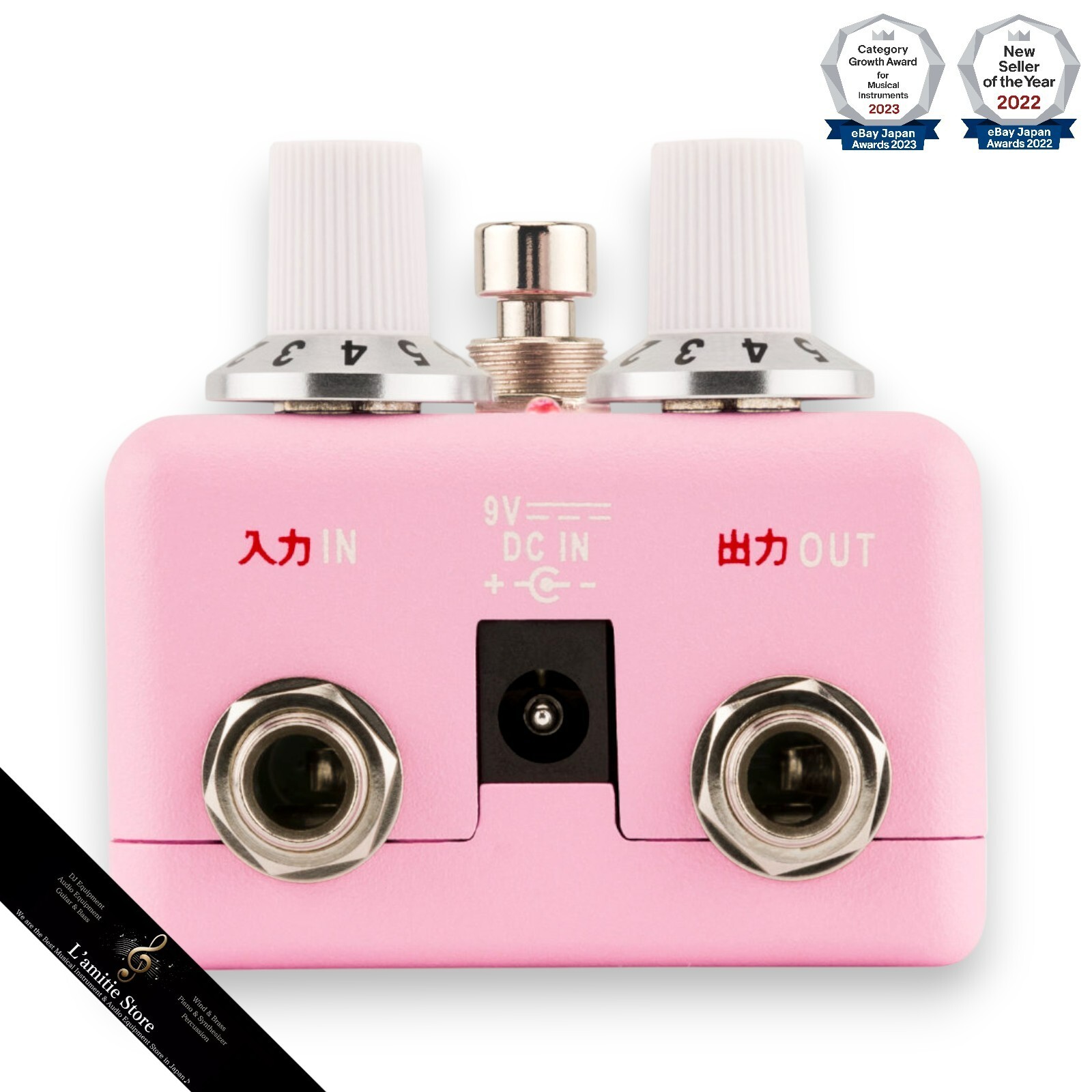 Fender x Hello Kitty Fuzz Guitar Effect Pedal Compact Effector Limited Pink JP