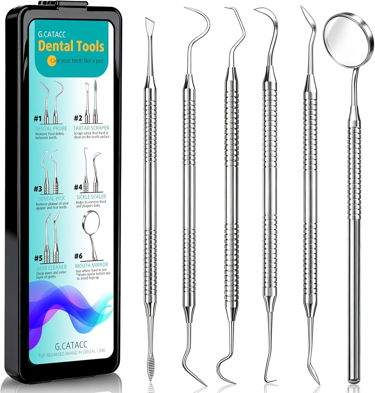 Dental Tools Dental Pick For Teeth Cleaning Stainless Steel Hygiene Kit Perfect