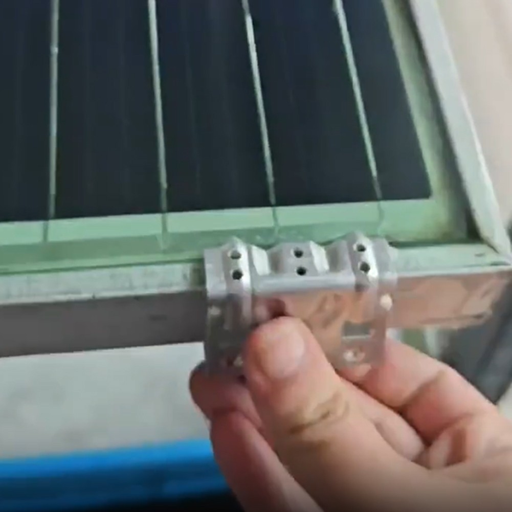 10 Pcs Aluminum Alloy Solar Panel Drain Clips for Efficient Water Drainage