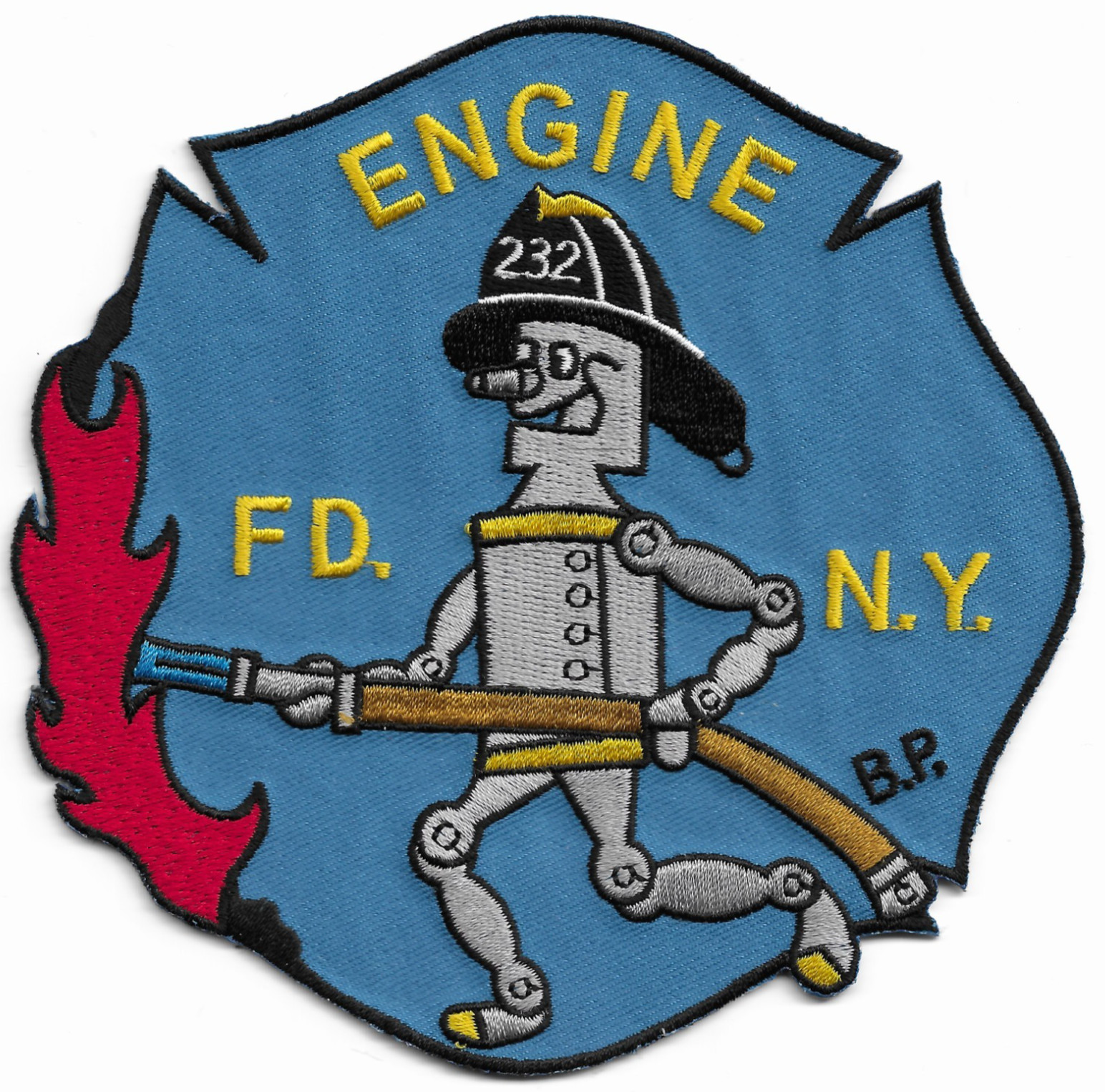 New York City - Engine - 232 "Tin Man", NY (5" x 5" size) fire patch