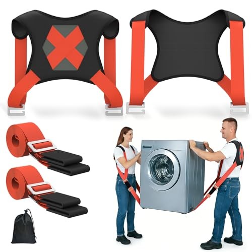 2-Person Moving Straps for Lifting - Shoulder Lifting and Moving System with