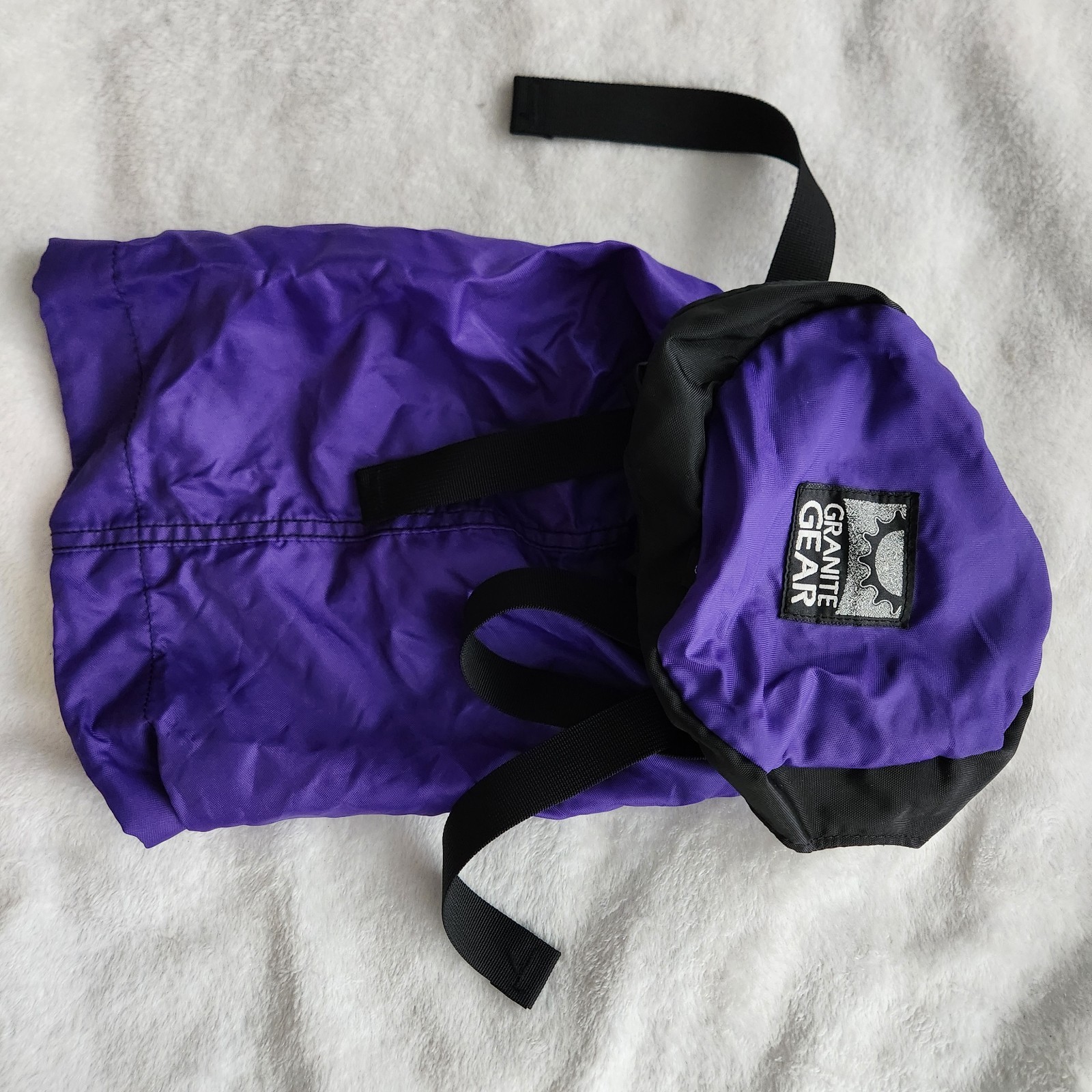 Granite Gear Compression Sleeping Bag Stuff Sack w/ Cover 22L Purple Camp
