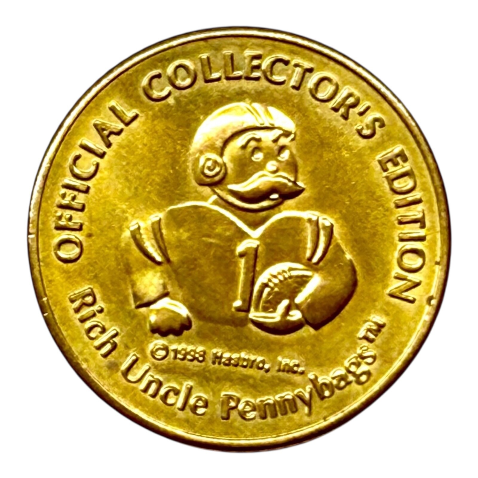 Monopoly NFL Grid Iron Football Gold Token Collector's Edition Uncle Pennybags