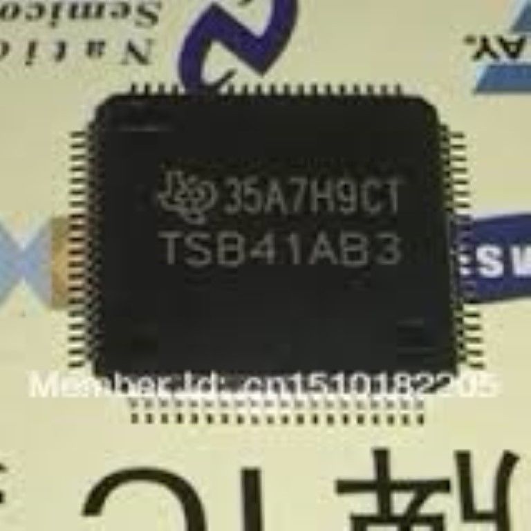 TI TSB41AB3 QFP-80 IEEE 1394A-2000 THREE-PORT CABLE USA ship