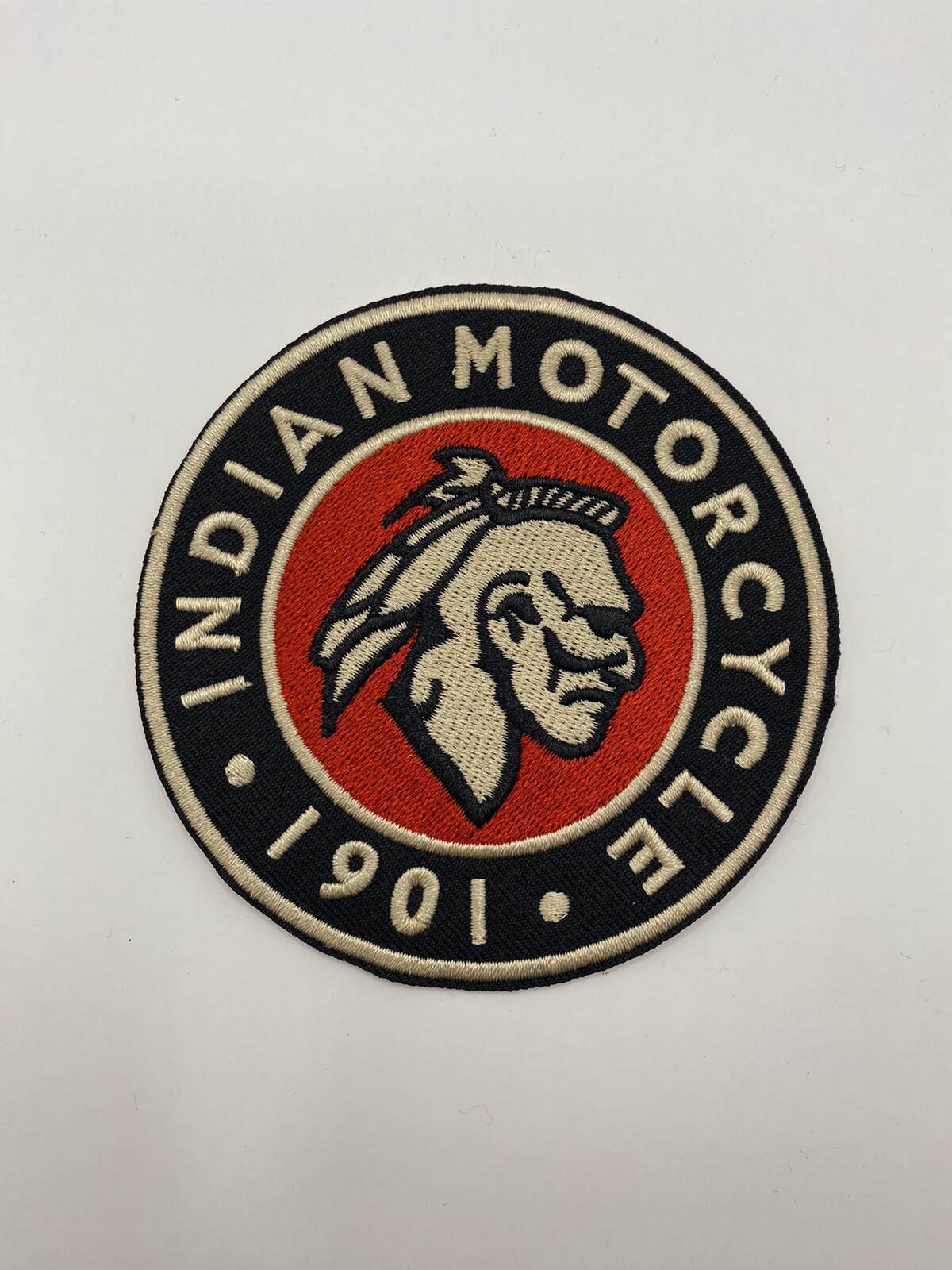 Indian Motorcycles 1901 Throwback Iron-On Patch.  New!