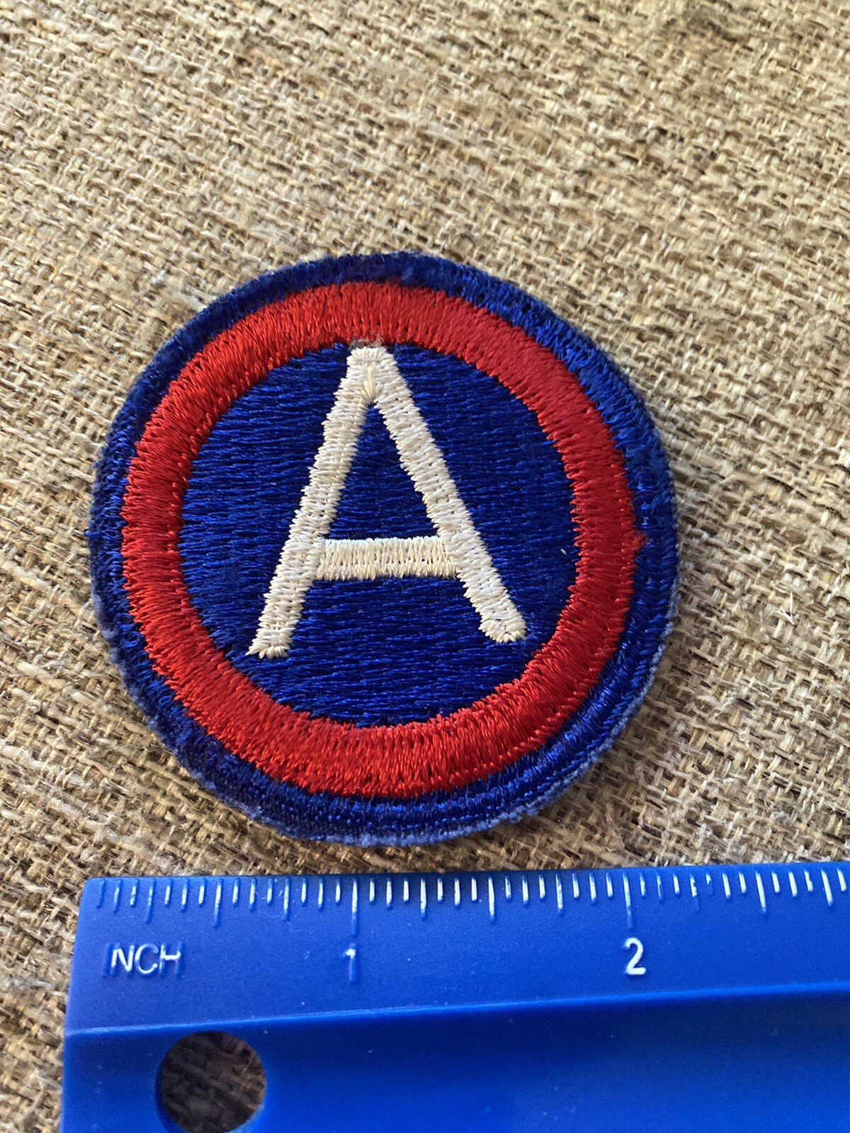 WWII US Army 3rd Army Patch - Patton White A INV8128