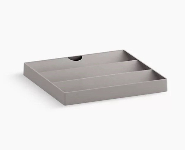 Kohler Makeup display tray and organizer K-33588-1WT In Mohair Grey