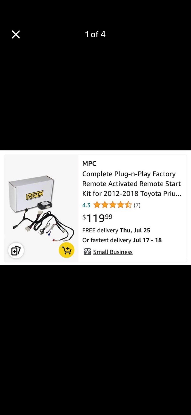 Brand New Toyota Prius Remote Start Kit 2012-2018