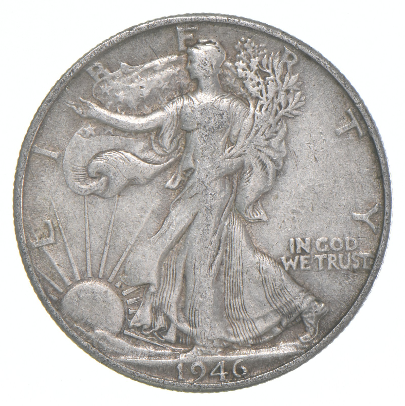 1946-D XF Walking Liberty Half Dollar 90% Silver