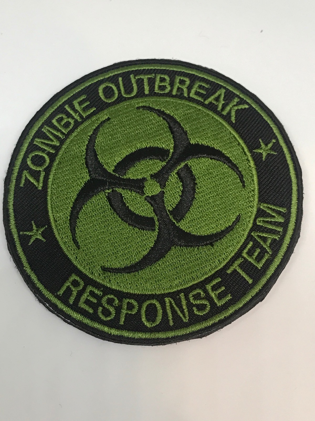 ZOMBIE HUNTER OUTBREAK RESPONSE TEAM TACTICAL BIOHAZARD OD GREEN Hook/Loop PATCH