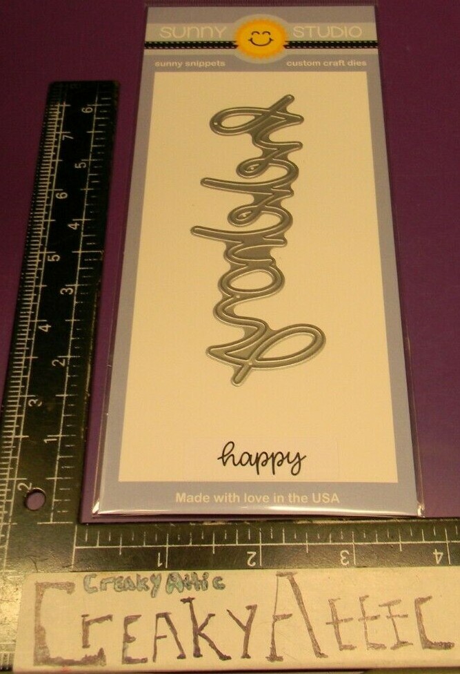 HAPPY FANCY LARGE 1 DIE CUTS SUNNY STUDIO NIP SS646 CREAKYATTIC