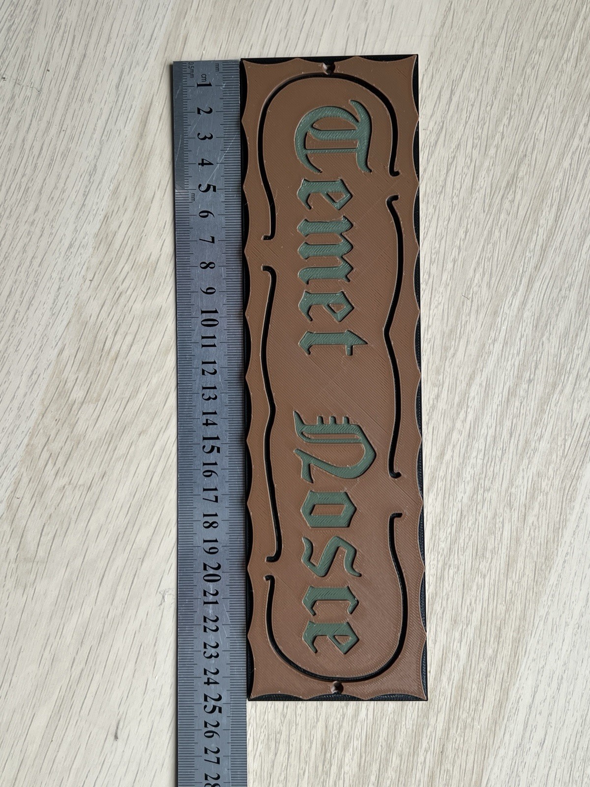 The Matrix Know Thyself 'Temet Nosce' Replica Sign Prop 3D Printed