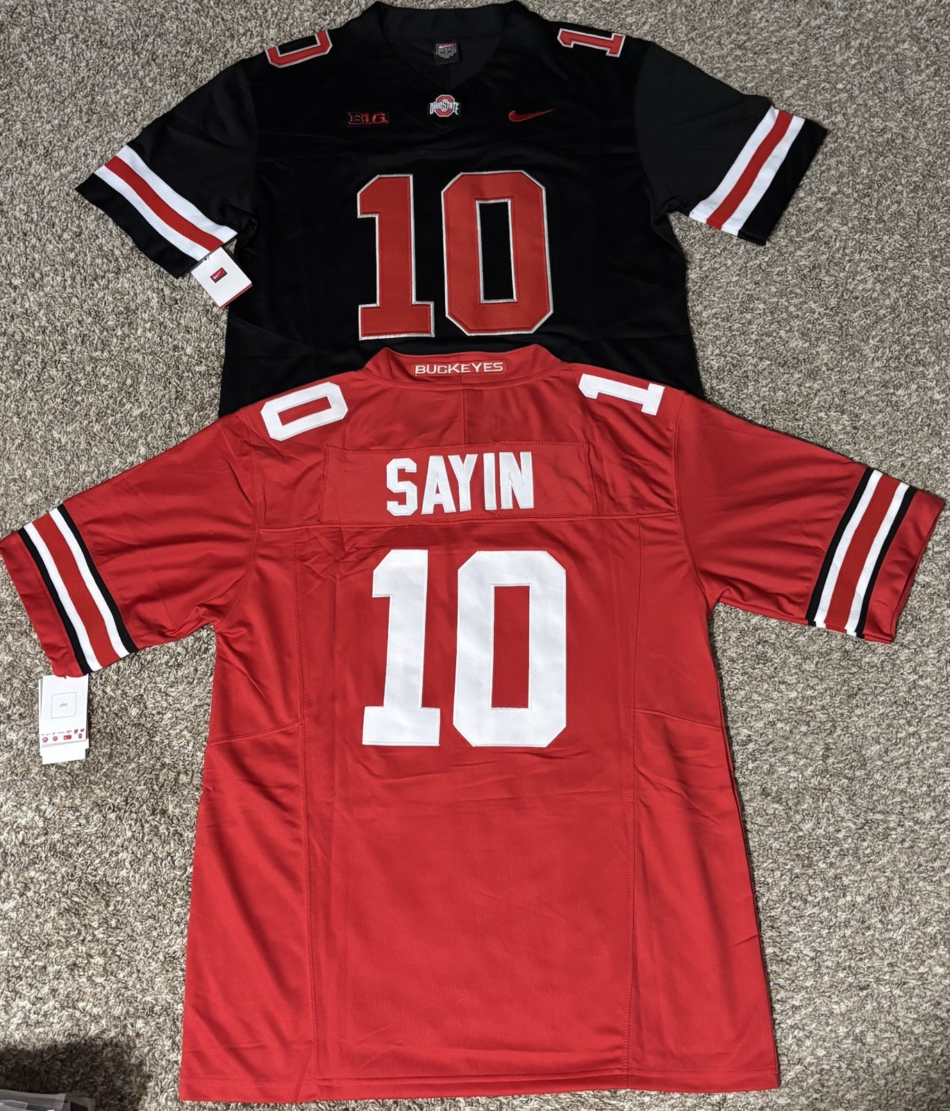 Julian Sayin Ohio State Buckeyes #10 Jerseys! Ships Fast 🔥🔥🔥