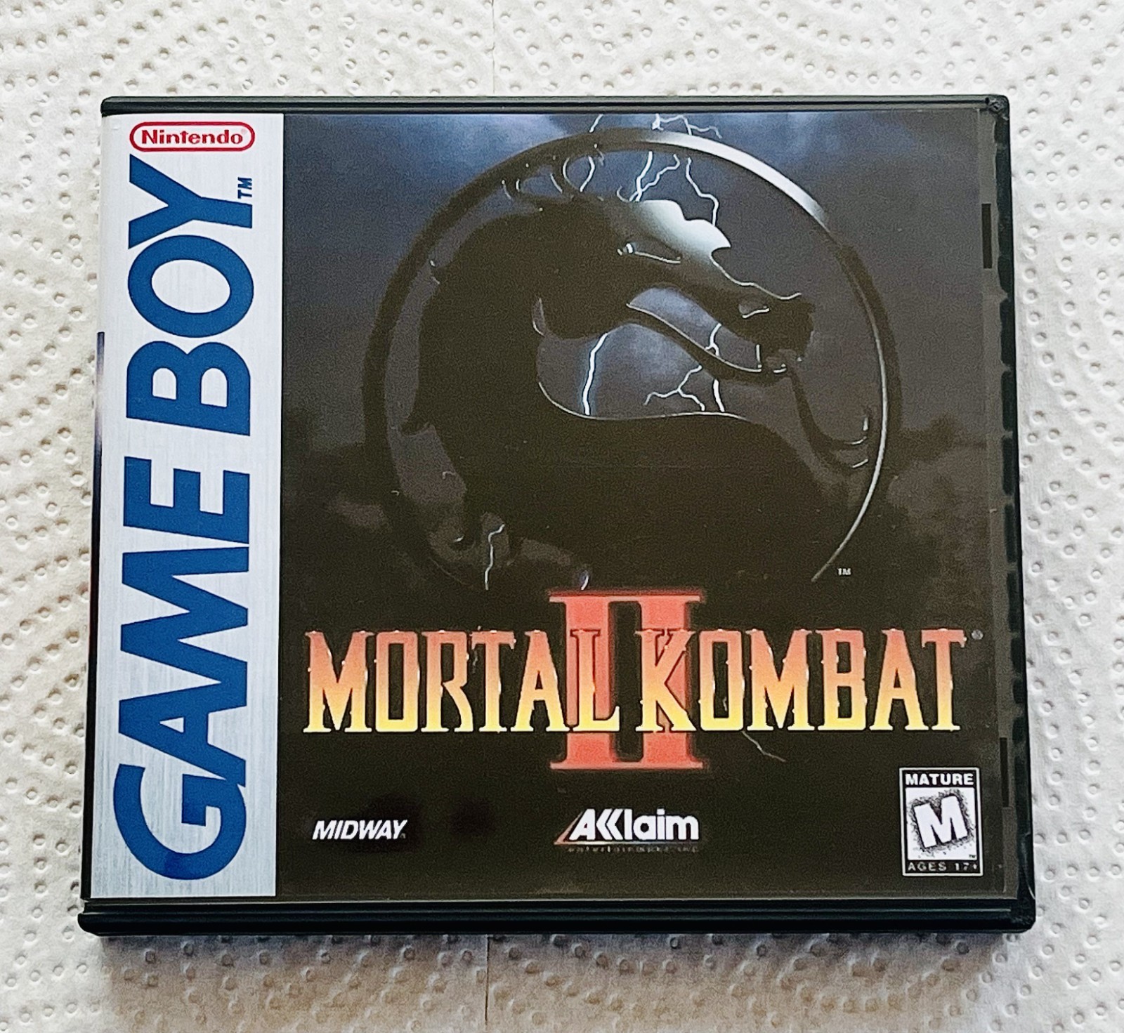 Mortal Kombat 2 Game Box Case Only Game Boy, Nintendo DS Sized