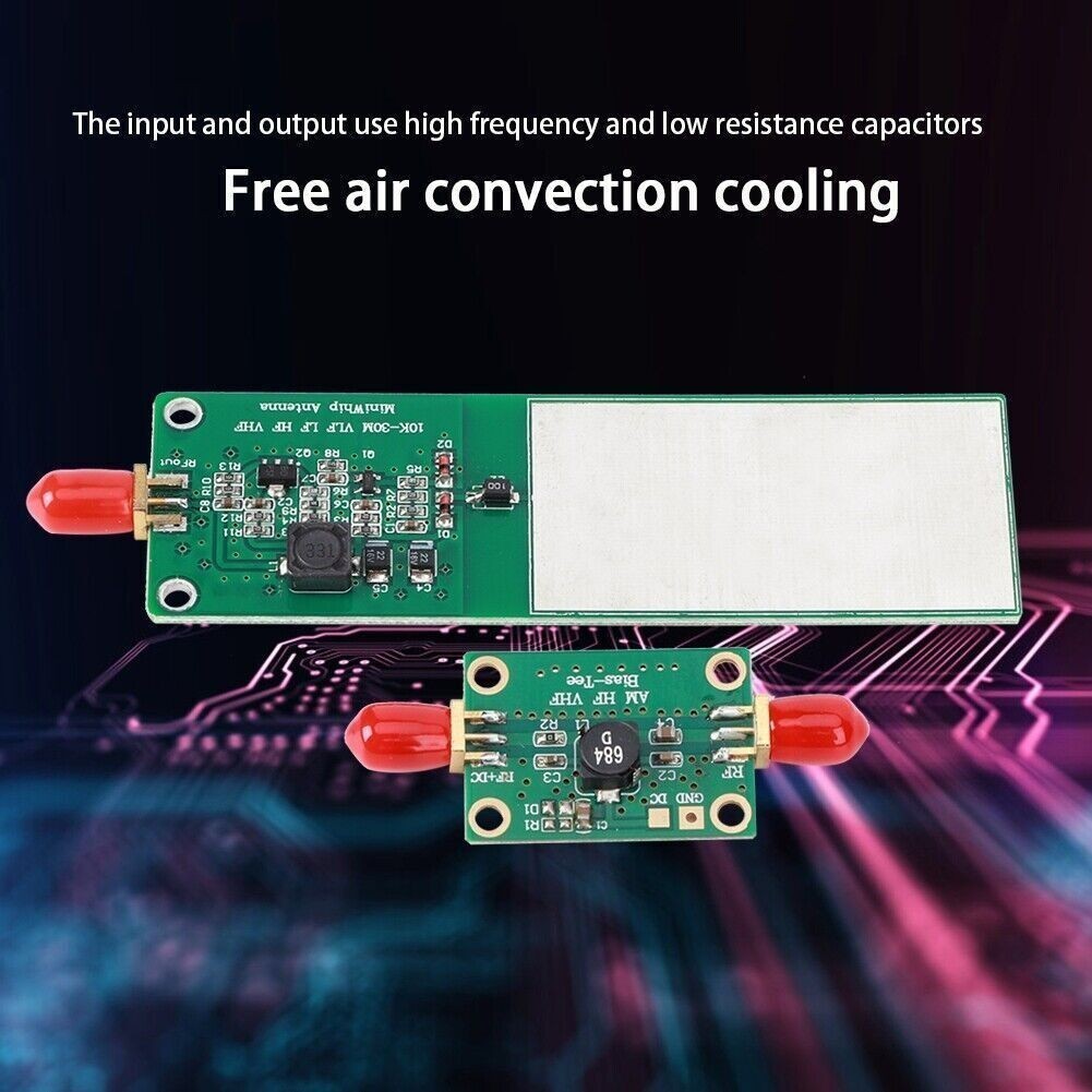 2Pcs Mini‑Whip Active Antenna RTL‑SDR Short Radio Receiver Electronic