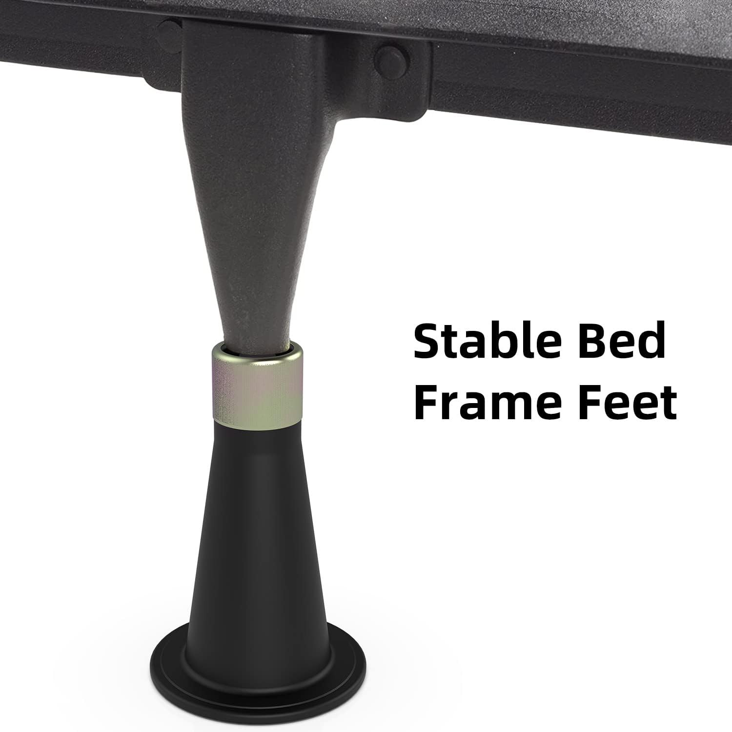 6 Pcs Bed Frame Feet,Feet for Replace Wheels,Risers for Bed Frame,Prevent Slidin