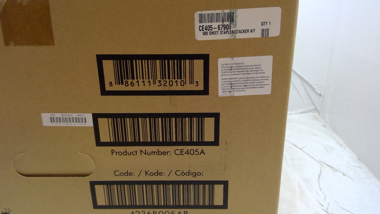 Genuine High Performance M601/M603 Series 500-Sheet Stapler/Stacker Kit CE405A