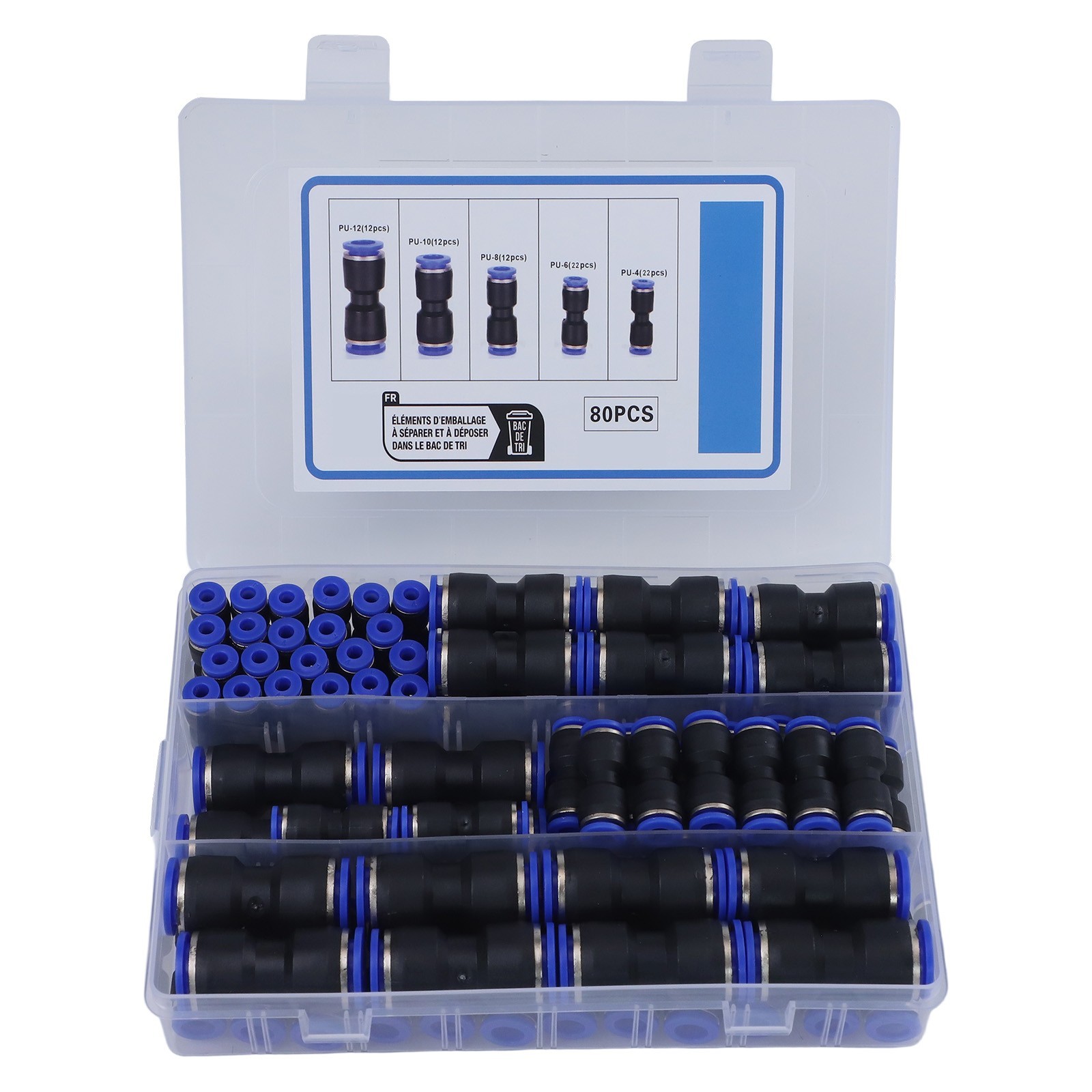Innovative Design Pack of 80 Easy to Use Push Fit Connectors Available