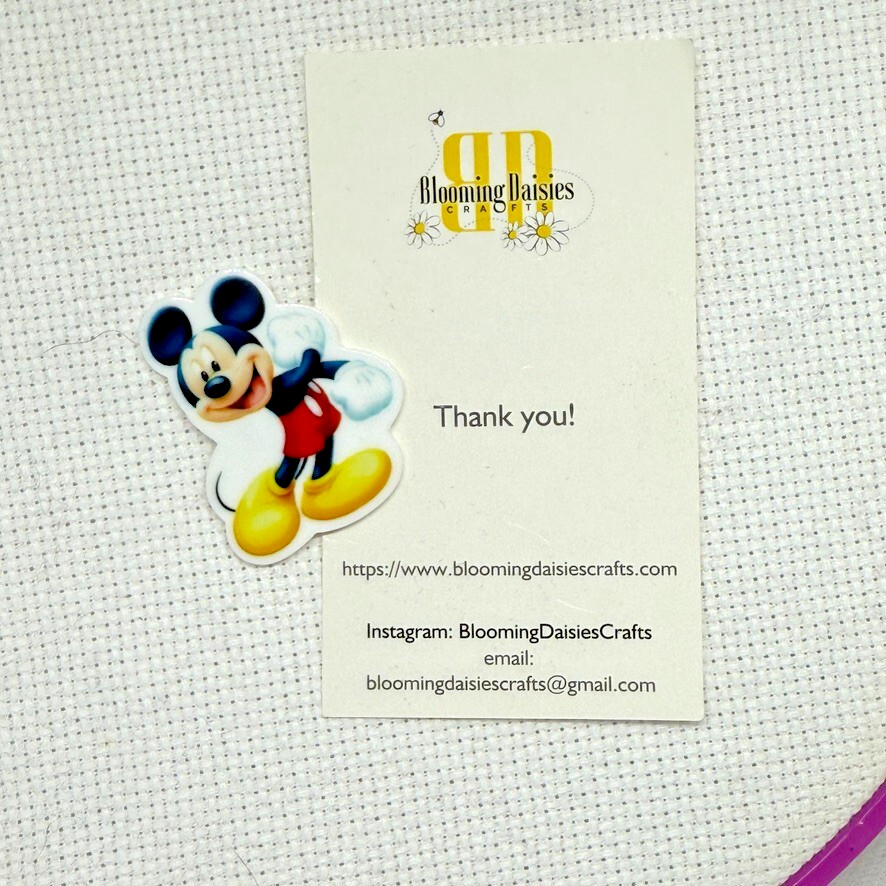 Magnetic Needle Minder Cross Stitch Mickey Mouse 2 / Fridge Magnet