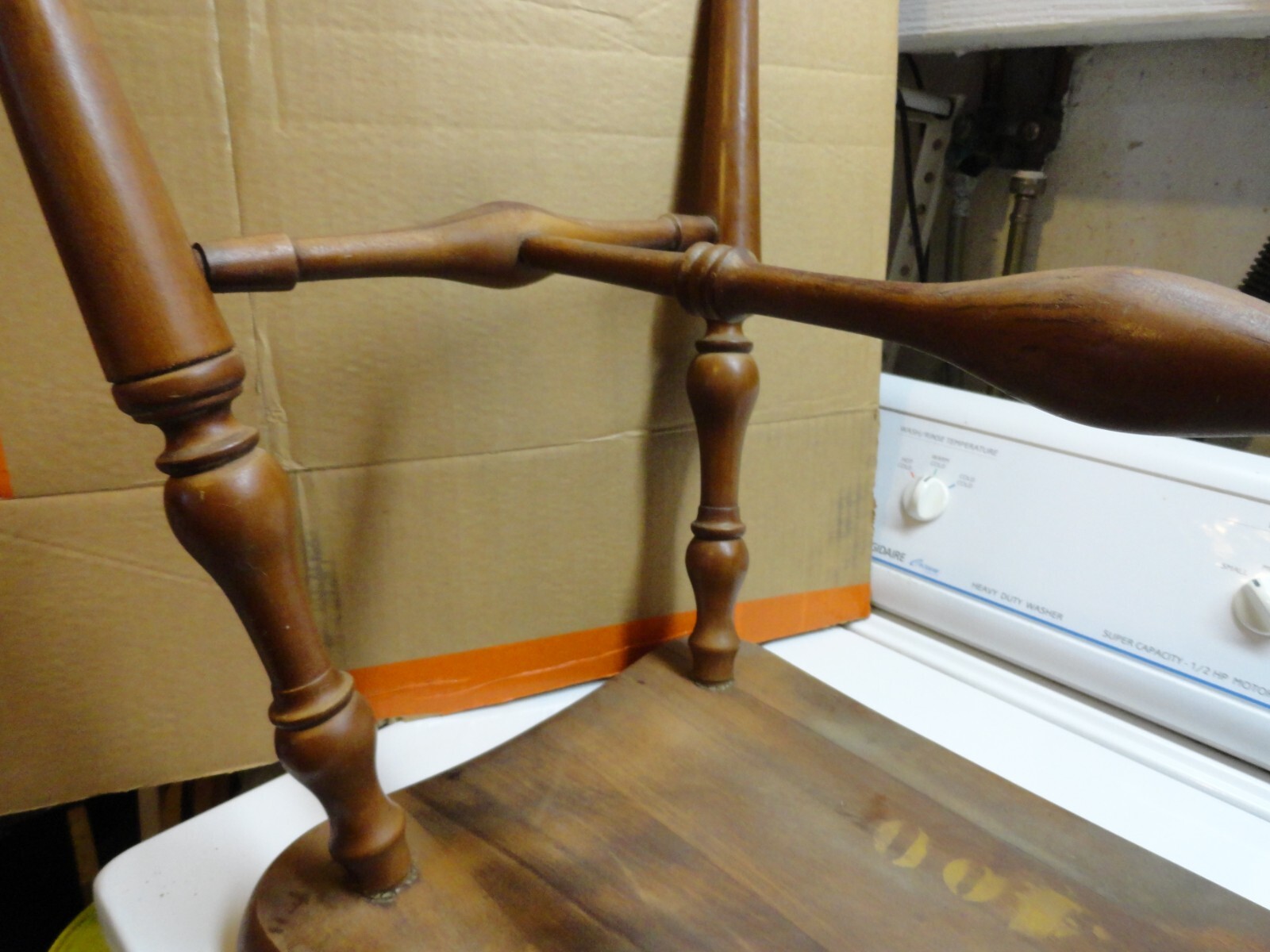 Vintage Wood Bench Seat 22 X 14 x 17 High