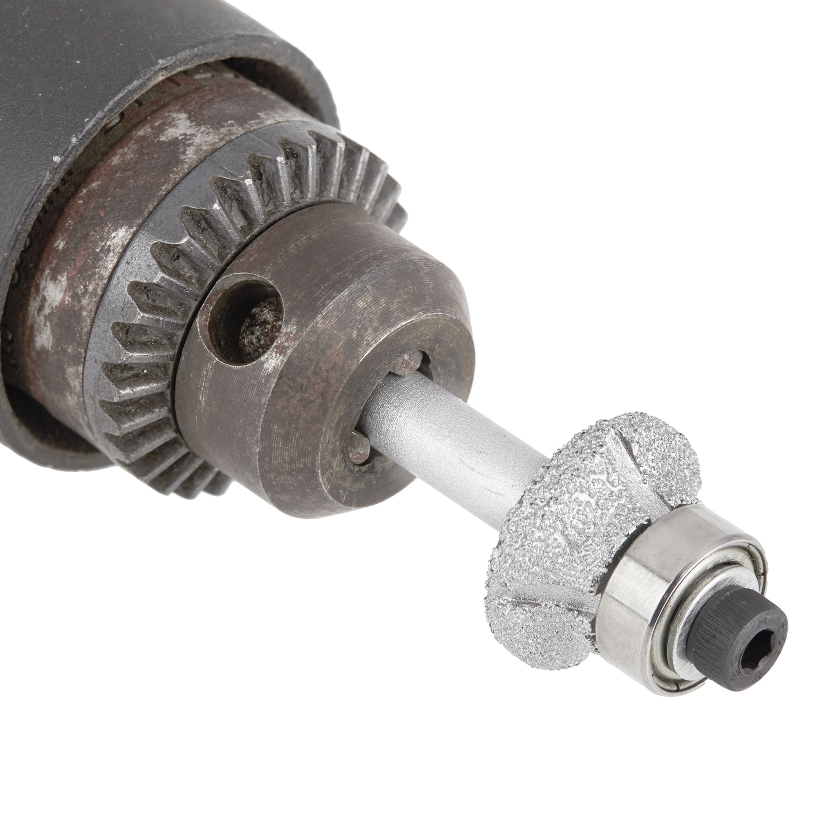 Brazed Diamond Router Bit Radius 3mm 1/8" Grit 60 Tools For Stone 1/4" Shank