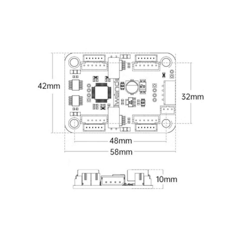 Encoder Motor Drive Module Onboard Voltage Regulator Circuit Control Electric/