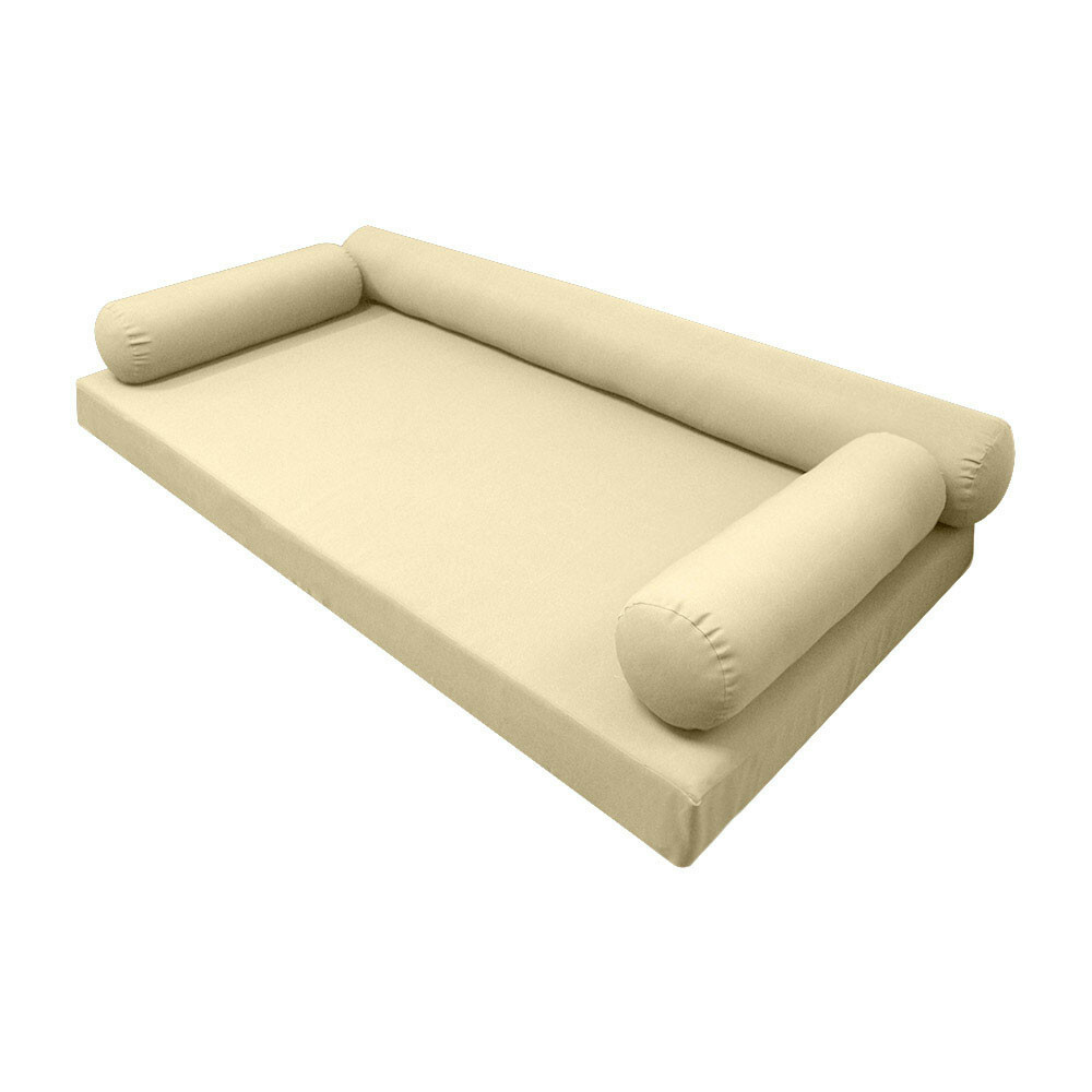 |SLIPCOVER ONLY|S6 Daybed Mattress Bolster Pillow Covers Knife Edge Crib AD103