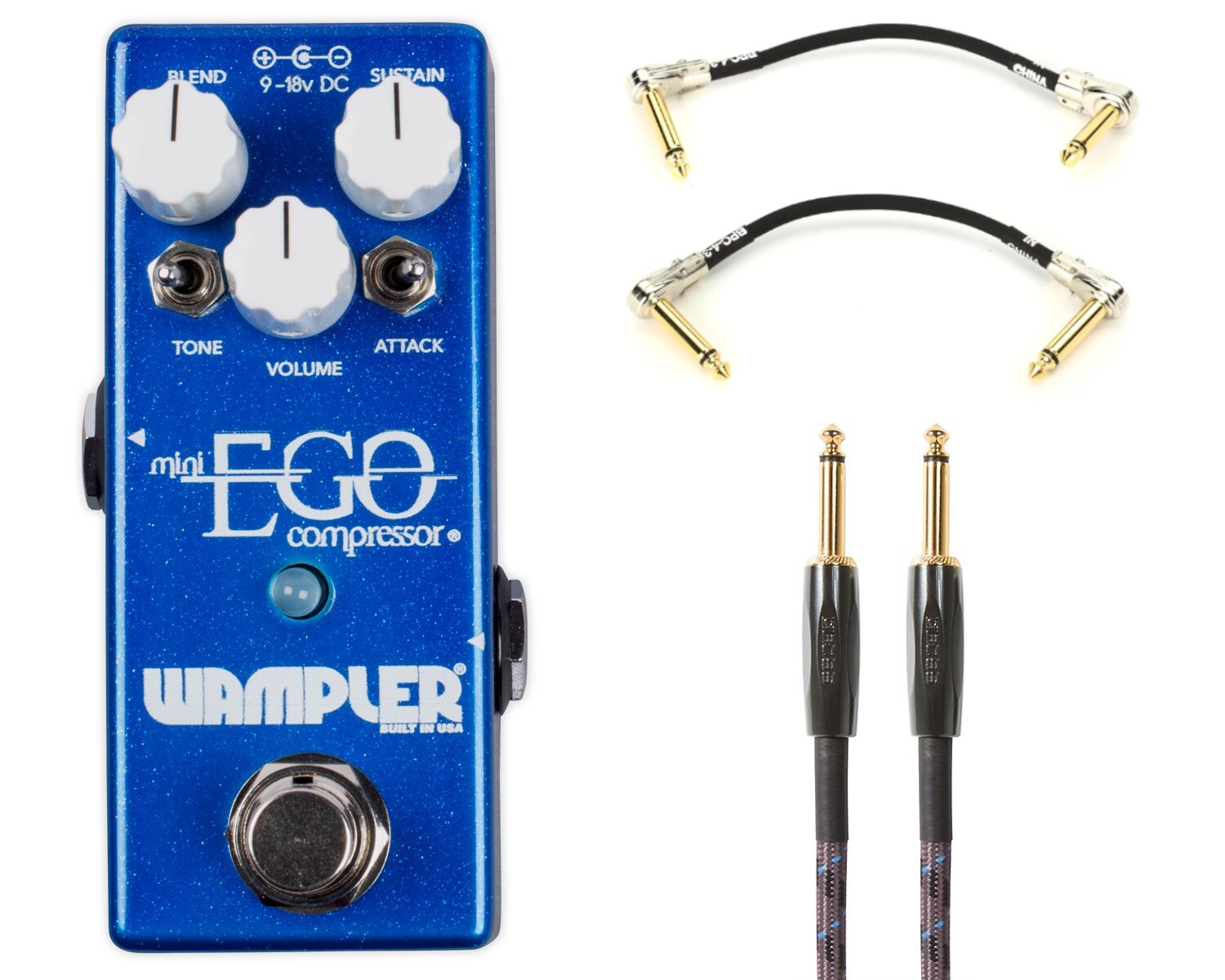 New Wampler Mini Ego Compressor Guitar Effects Pedal
