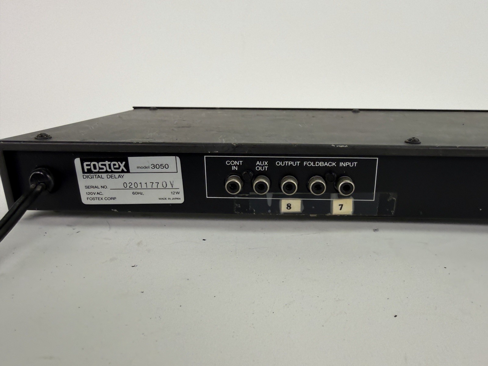 Fostex 3050, Digital Delay, Vintage Rack