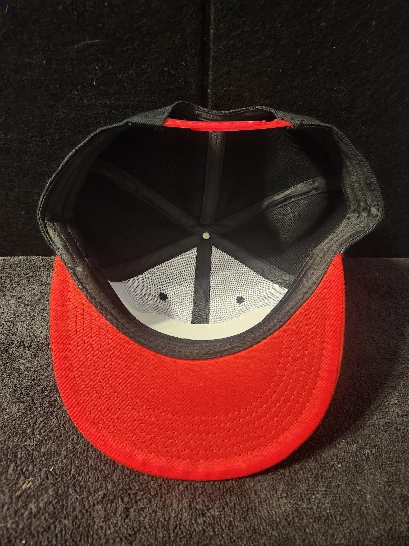 Fresno Grizzlies Single A Red & Black Primary Logo SnapBack Hat