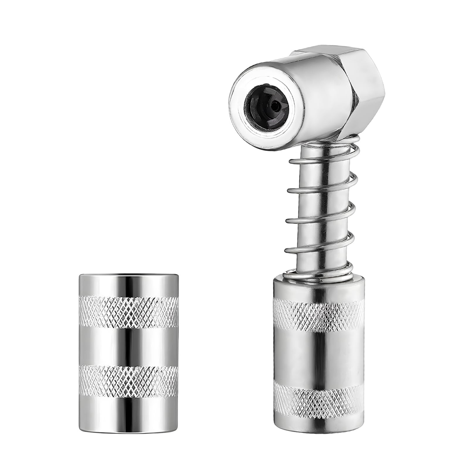 BWBWND 90 Degree Grease Coupler Adapter, Non Slip Grease Fitting Coupler with...