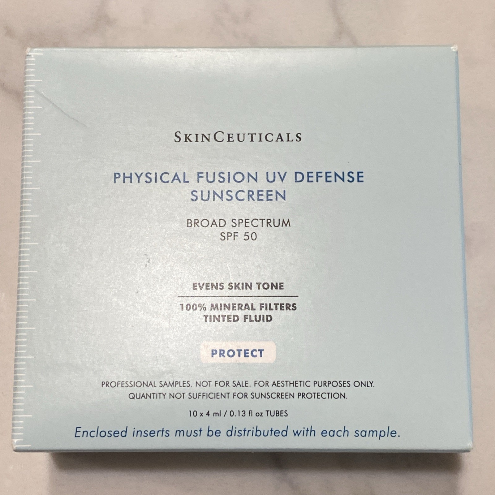 Skinceuticals Physical Fusion UV Defense SPF50 Sample 4 ml x 10 Tubes 07/2023