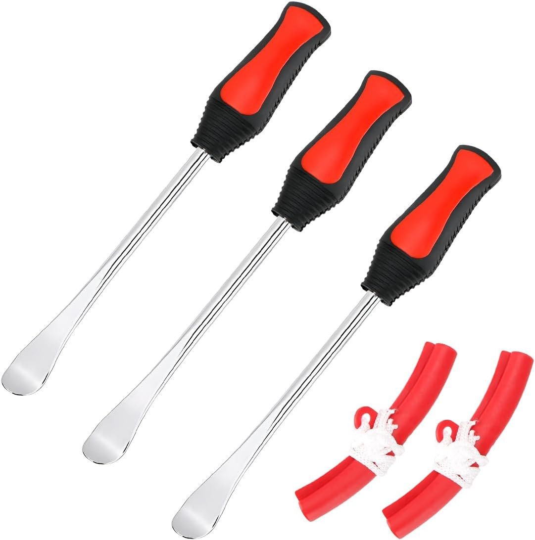 Tire Spoons Lever Tool Set, Steel Professional Tire Changing Removal Kit with 1
