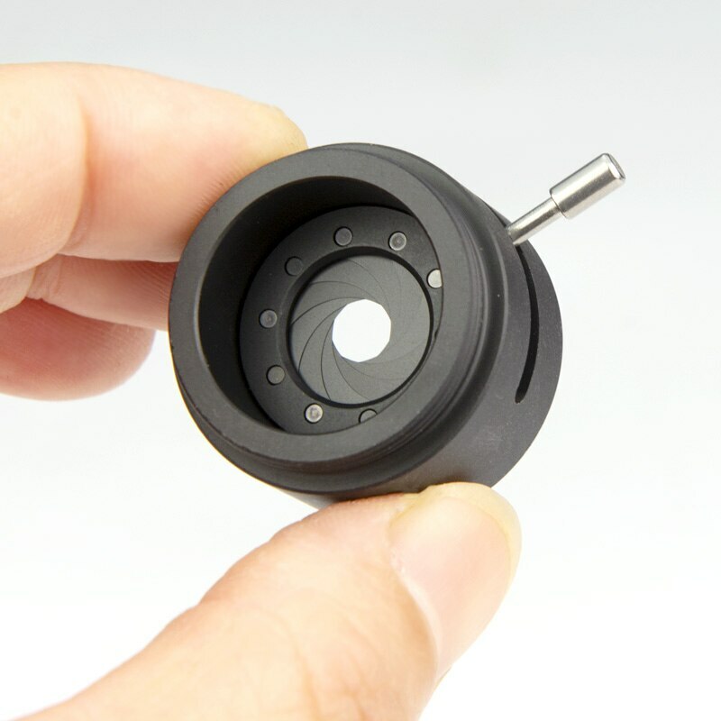 1PC Adjustable Aperture 1-12mm Iris Diaphragm C to CS Camera Lens Adapter Ring