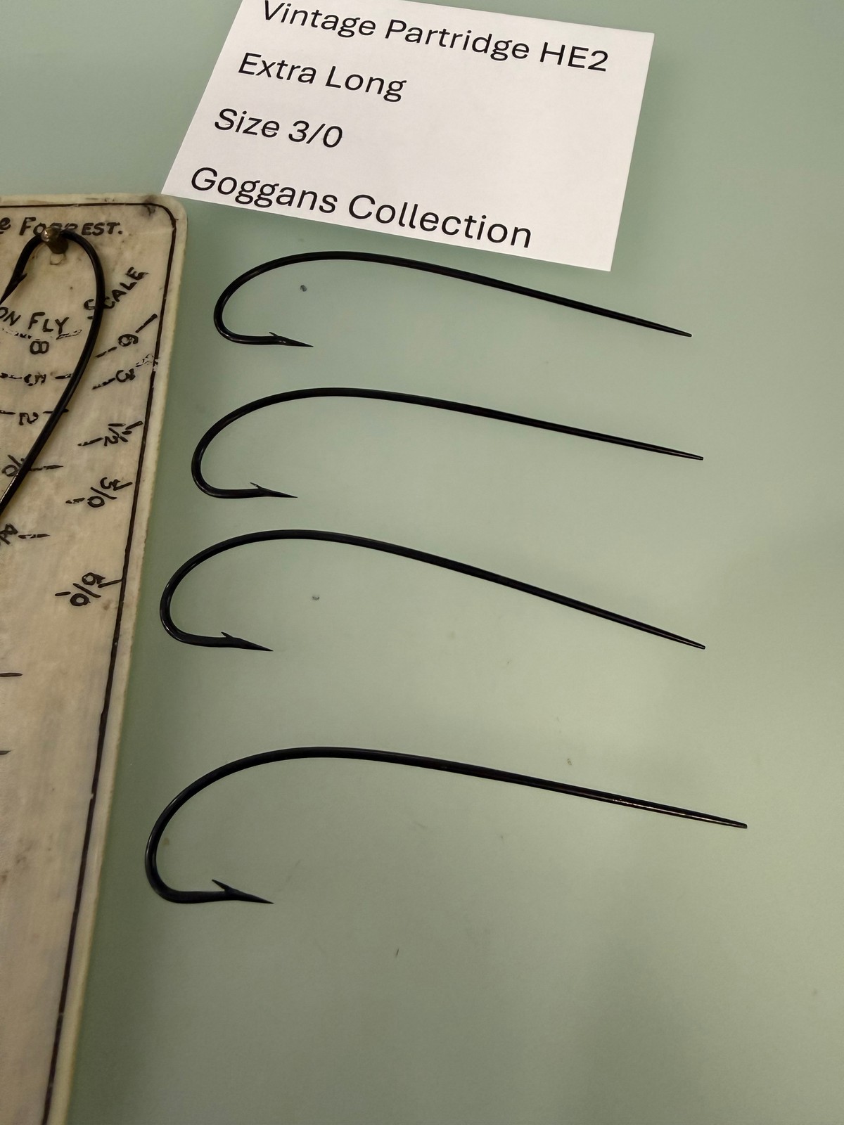 Vintage Partridge Redditch HE2 Extra Long SalmonHooks