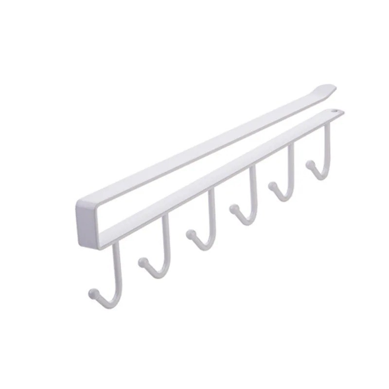 2PC Under Shelf Mug Holder Rack Kitchen Cabinet Coffee Cup Storage Hooks Hanger