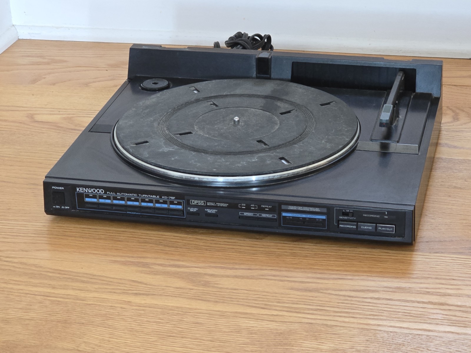 Kenwood KD-75F Record Player Turntable Vintage 1980s 80s KD75F | Parts Or Repair