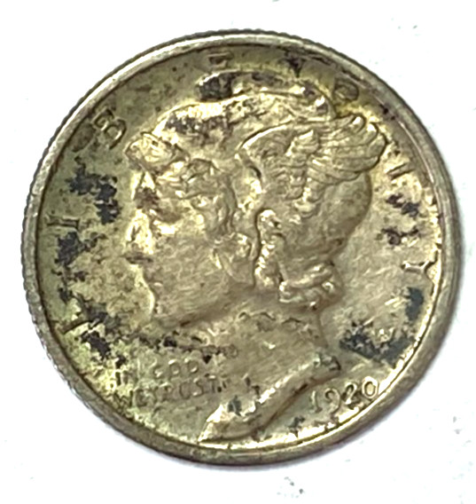 1920 D 10c Mercury Silver Dime Rare Ten Cents Denver