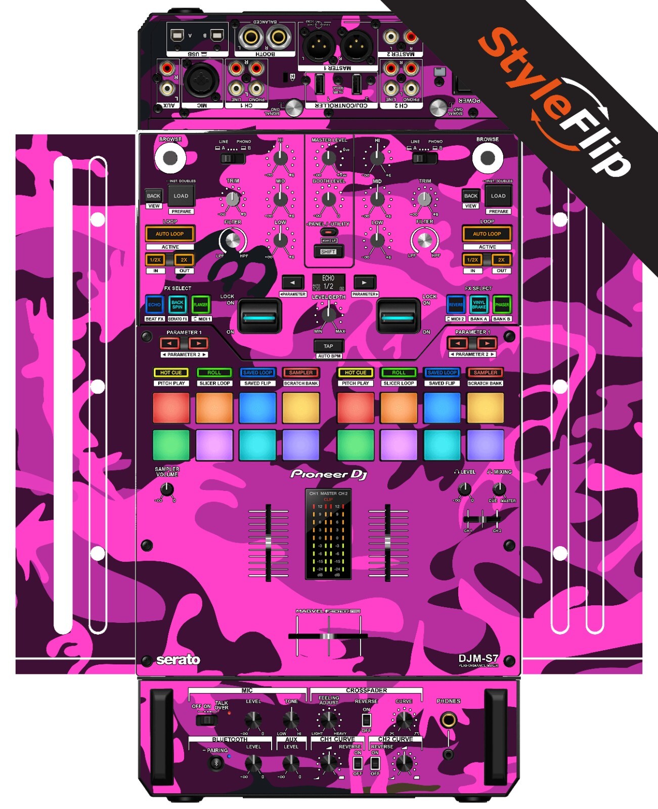 Pioneer DJM-S7 Skin | Camo Pink | Protective Decal | StyleFlip Skins