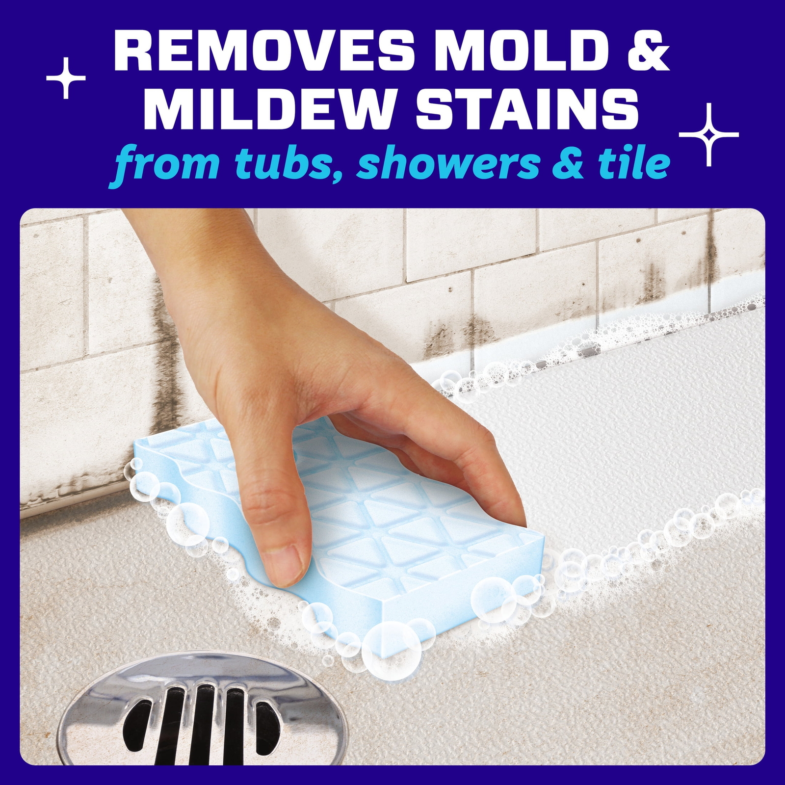 Ultra Bath Magic Eraser, Multi Purpose Cleaner for Bathroom, 3 Count