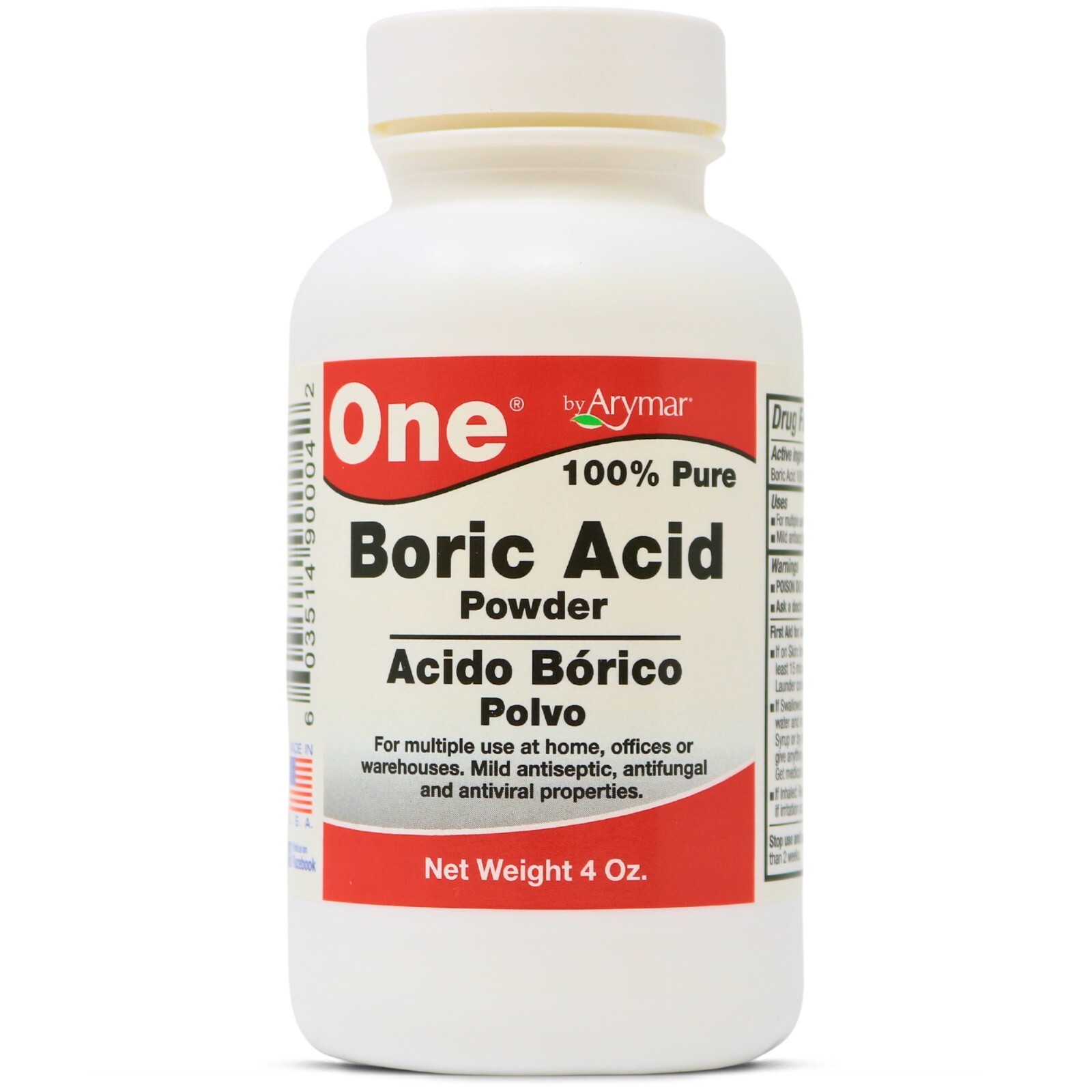 Arymar Multi-Use Boric Powder - Eco-Friendly Cleaning Solution, 4oz